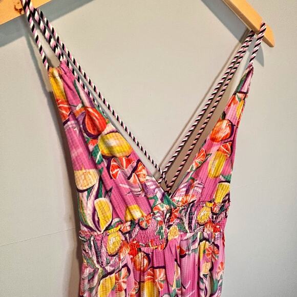 Scotch & Soda Novelty Citrus Print Midi Dress - size 38 (Medium) - Picture 6 of 8